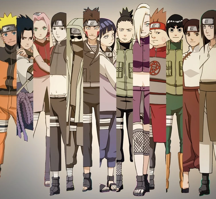 NARUTO: RANKING OFICIAL DOS 11 DE KONOHA