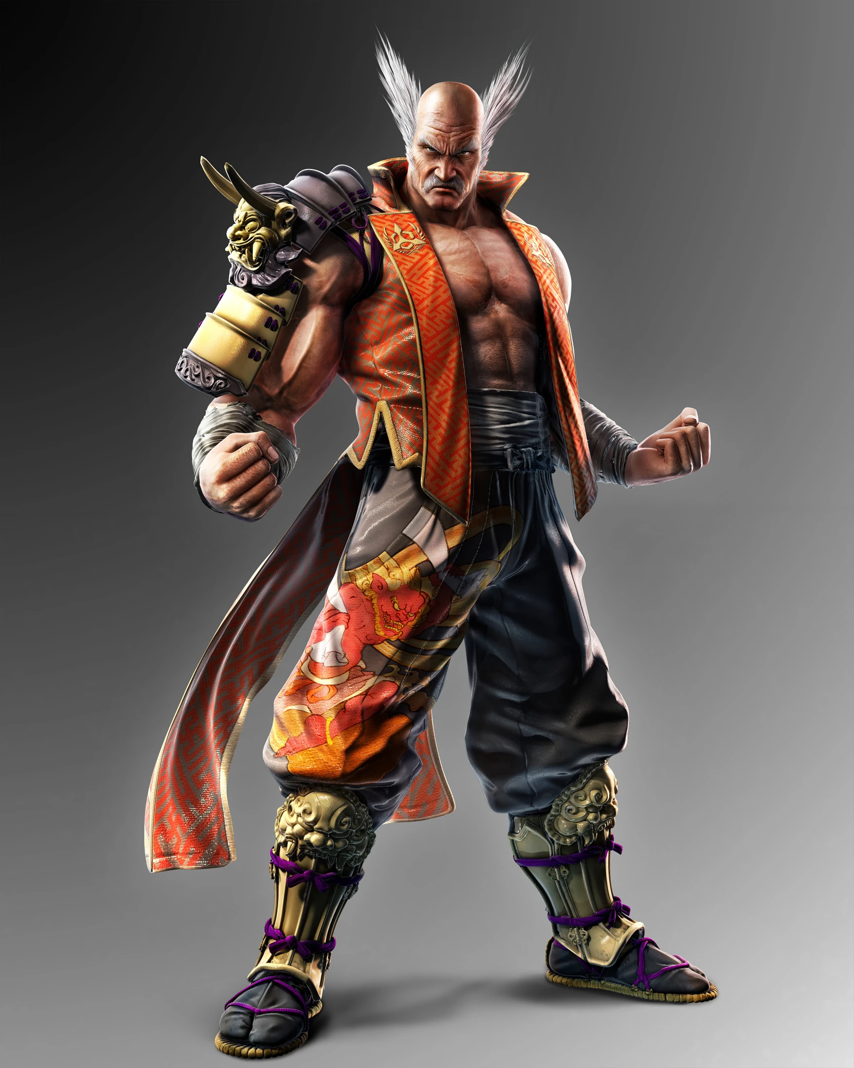 Todos os membros da Família Mishima em Tekken - Versus