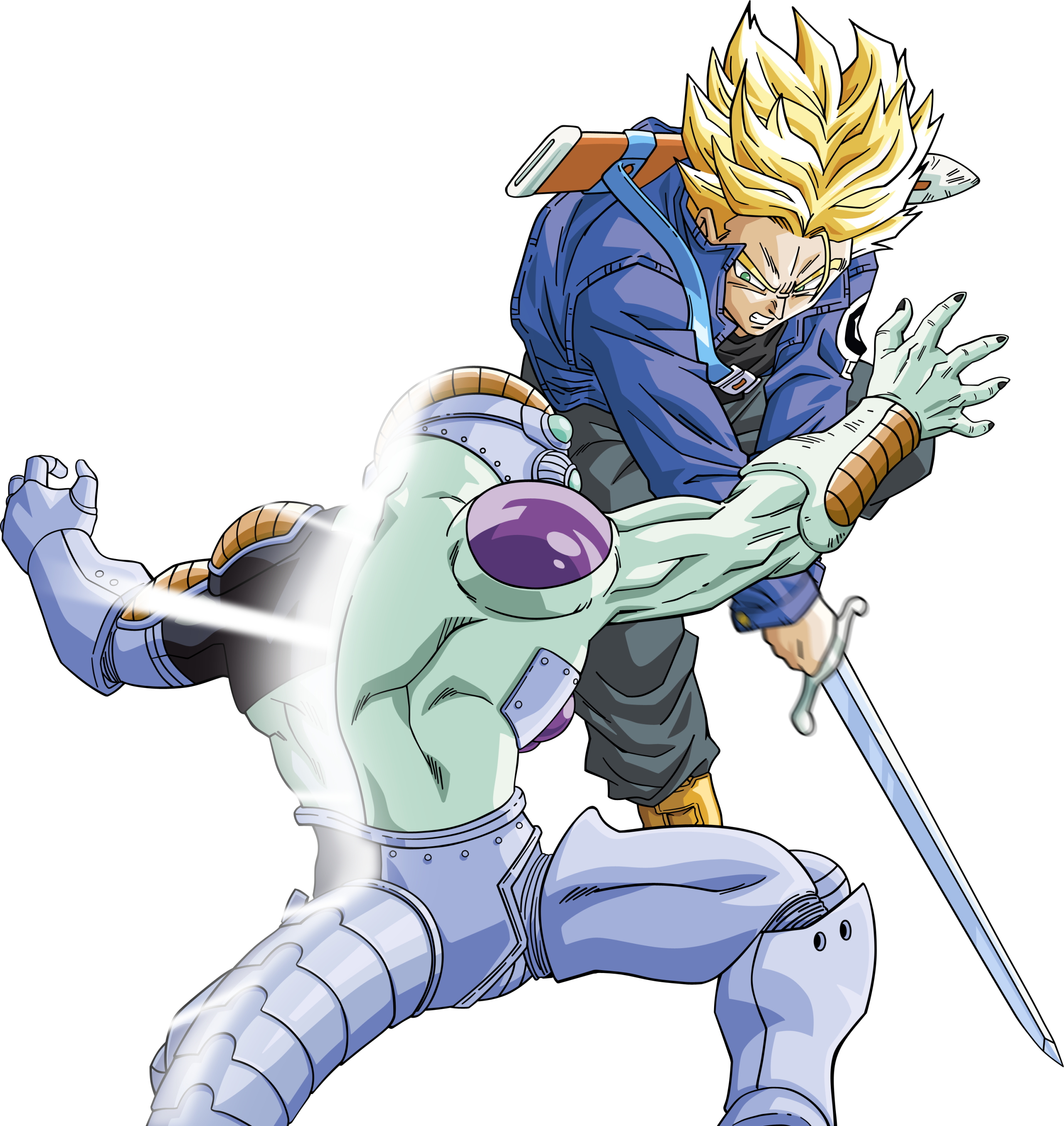 Trunks vs Freeza - Trunks do Futuro revela que ele é filho de Vegeta e  Bulma Dragon Ball Z 