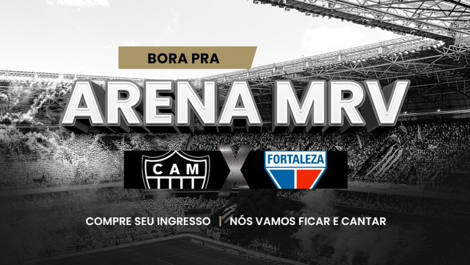 Primeiro jogo oficial na Arena MRV! Compre seu ingresso para Galo