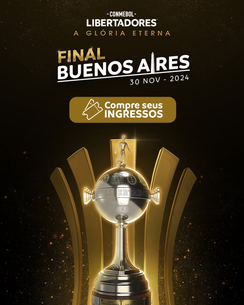 Conmebol inicia venda de ingressos para a grande final da Libertadores 2024