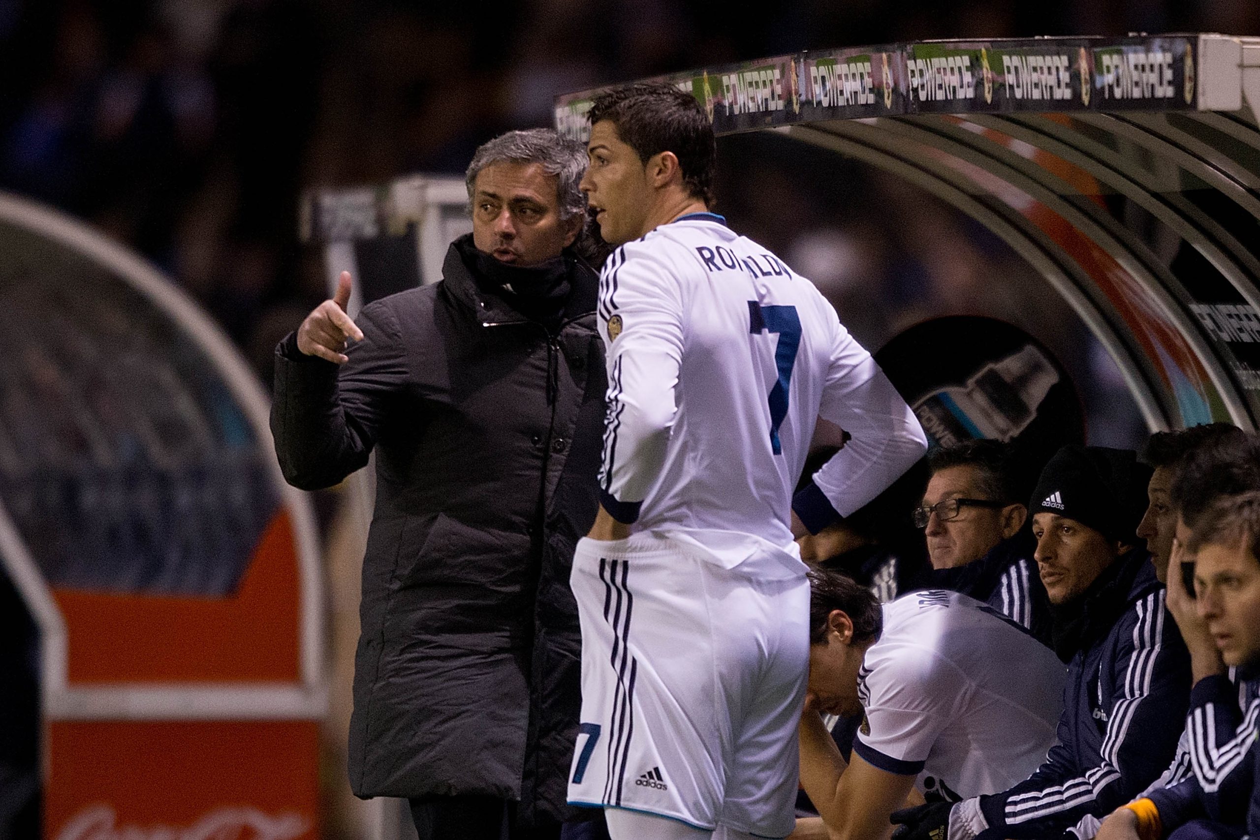 Mourinho e Cristiano Ronaldo